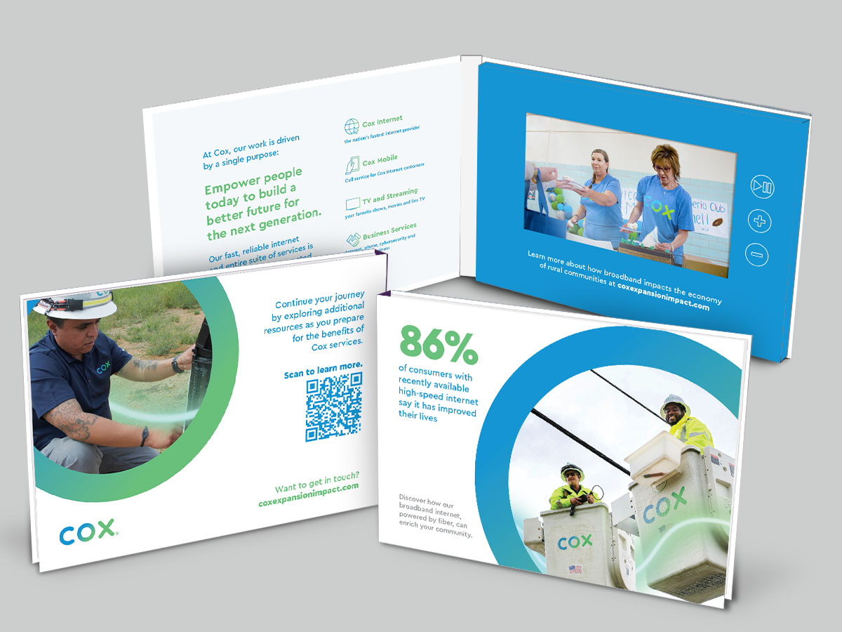 COX-MarketExpansion-Gallery_VideoMailer COX Market Expansion Direct Mail Video Collateral Piece